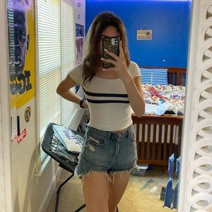 Brandy Melville John Galt  white top